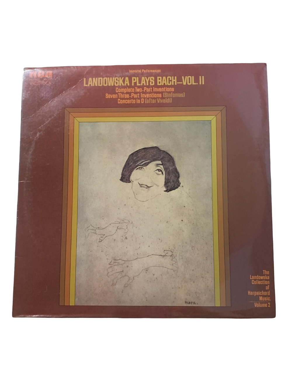 Landowska Plays Bach Vol II RCA Red Seal Harpsichord Vinyl LP Record Album